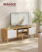 TV furniture with adjustable shelf in transition style