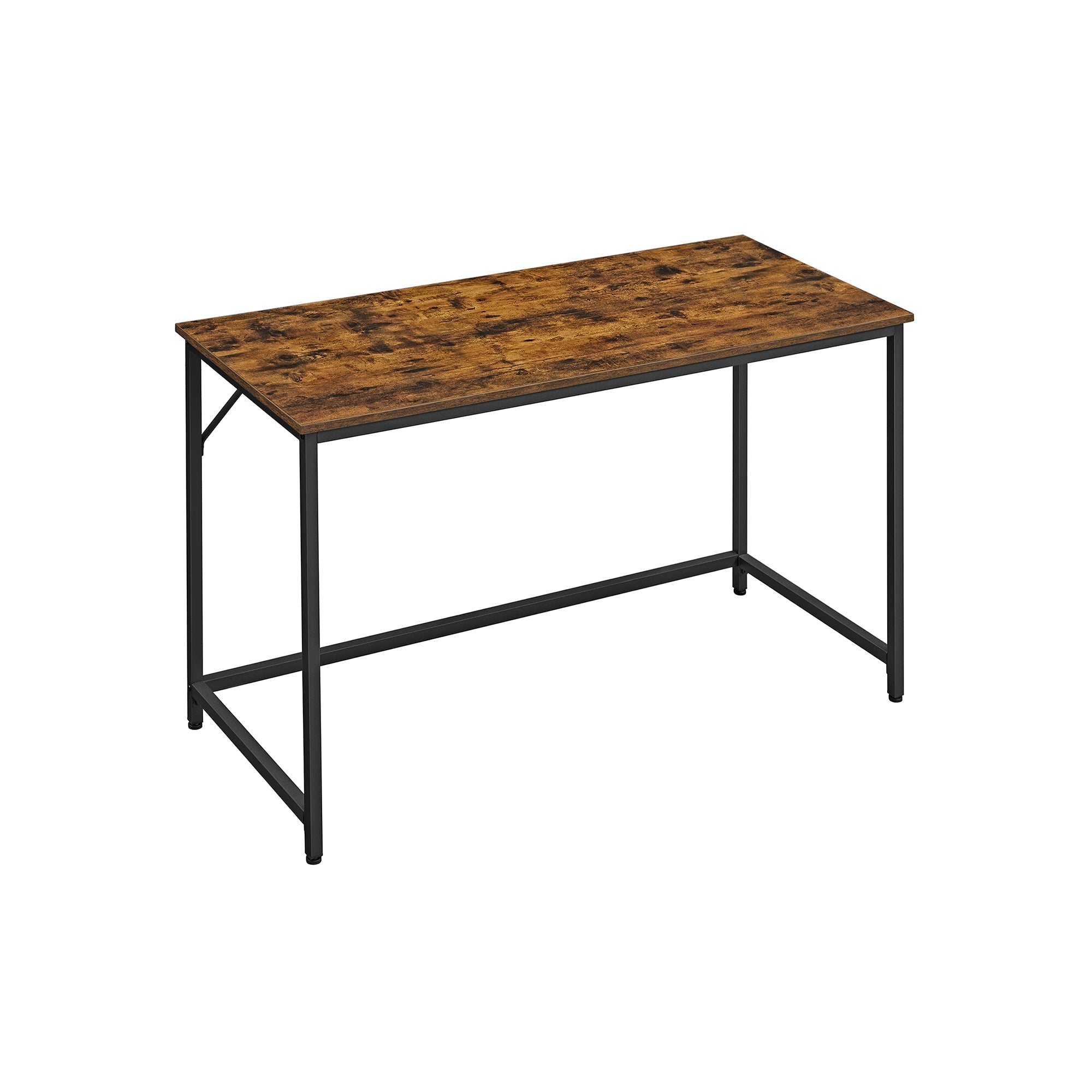 Schreibtisch - Computertisch - Bürobüro - PC -Tisch - Vintage Brown / Schwarz