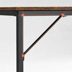 Schreibtisch - Computertisch - Bürobüro - PC -Tisch - Vintage Brown / Schwarz