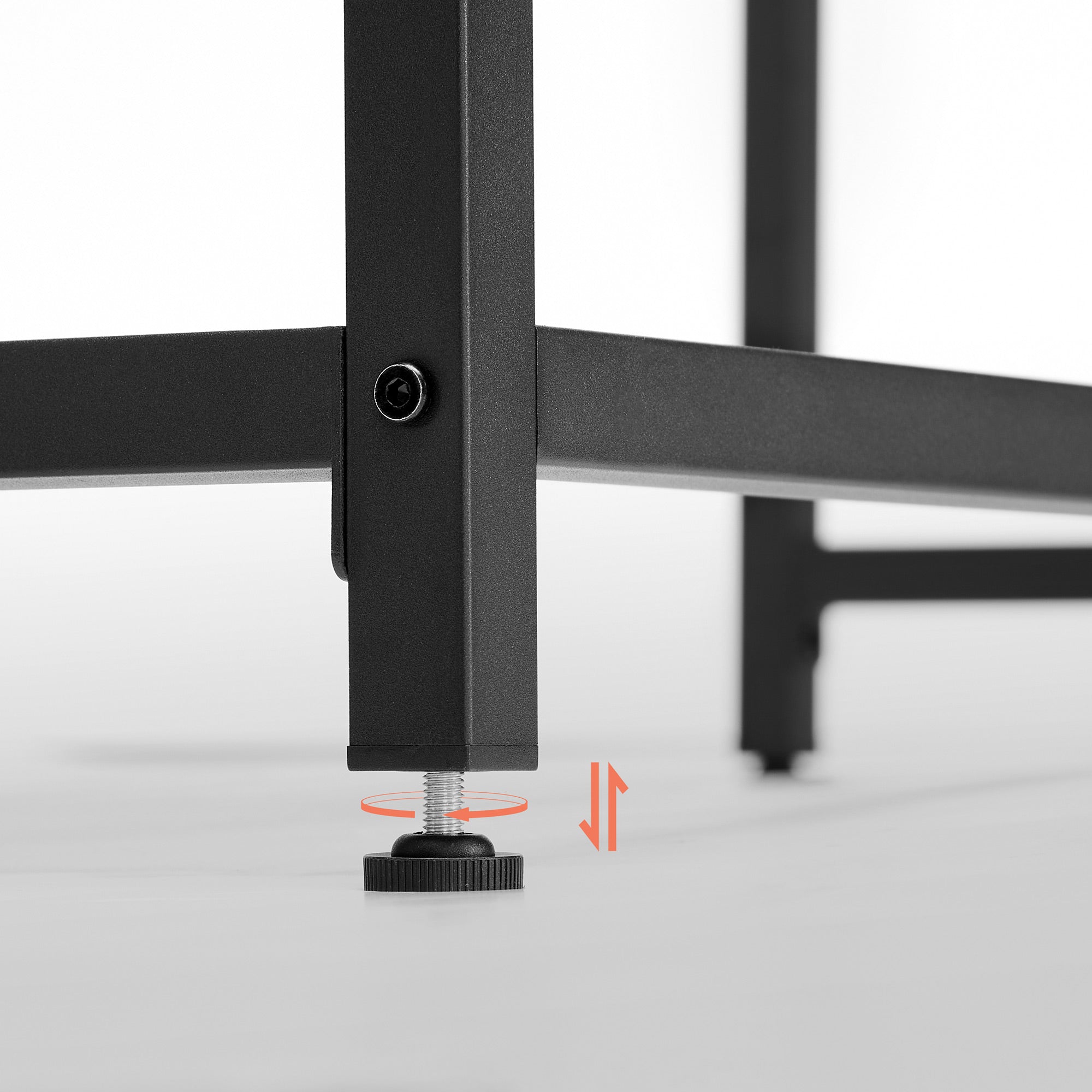 Schreibtisch - Computertisch - Bürobüro - PC -Tisch - Vintage Brown / Schwarz