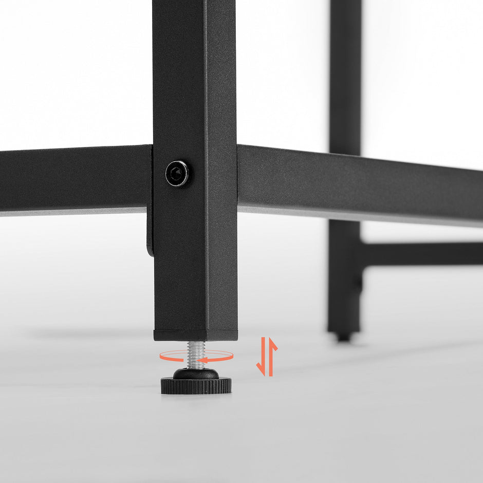 Schreibtisch - Computertisch - Bürobüro - PC -Tisch - Vintage Brown / Schwarz