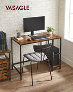Bureau - Industrial Look - mit 2 Regalen