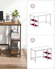 Bureau - Industrial Look - mit 2 Regalen
