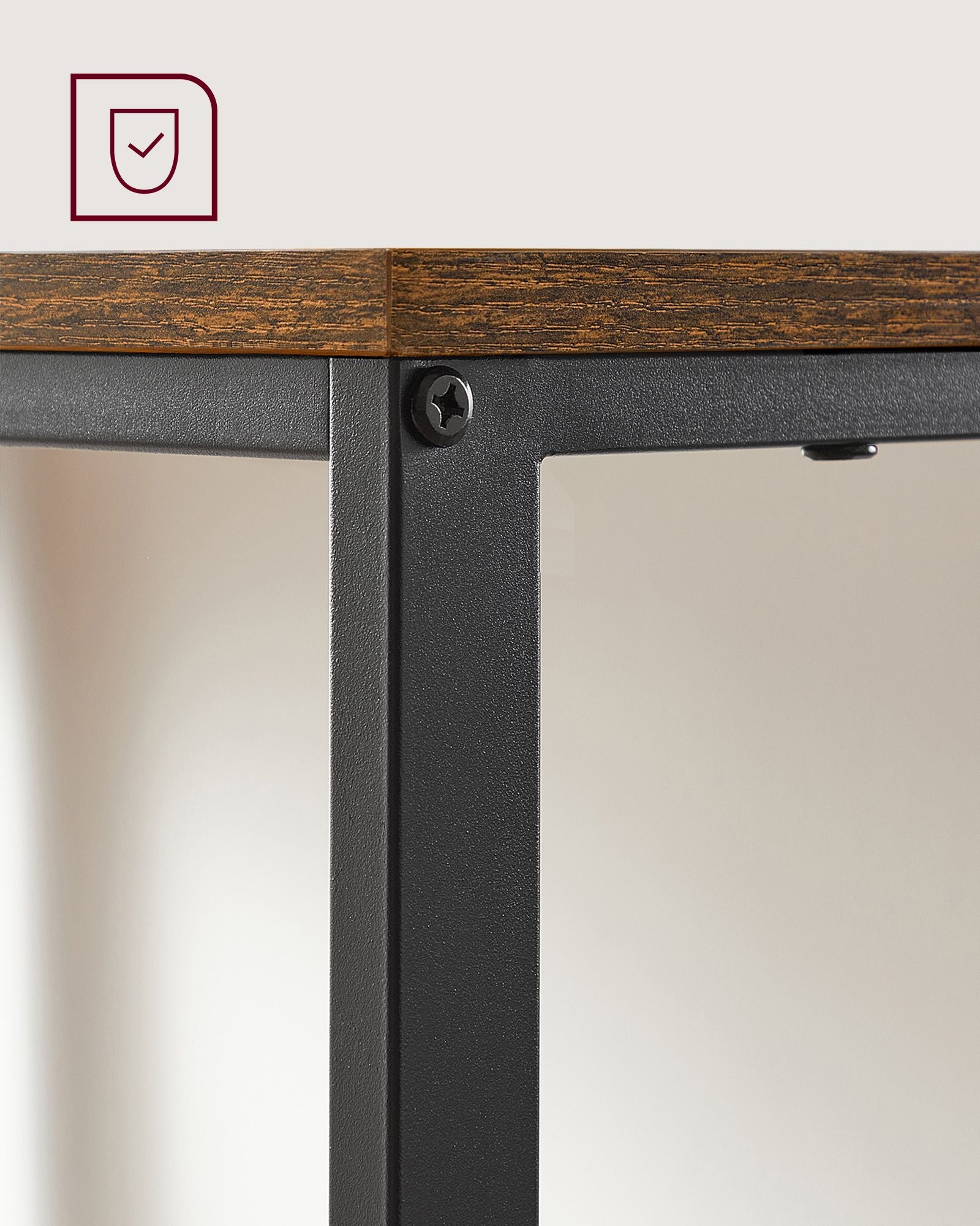 Bureau - Industrial Look - mit 2 Regalen