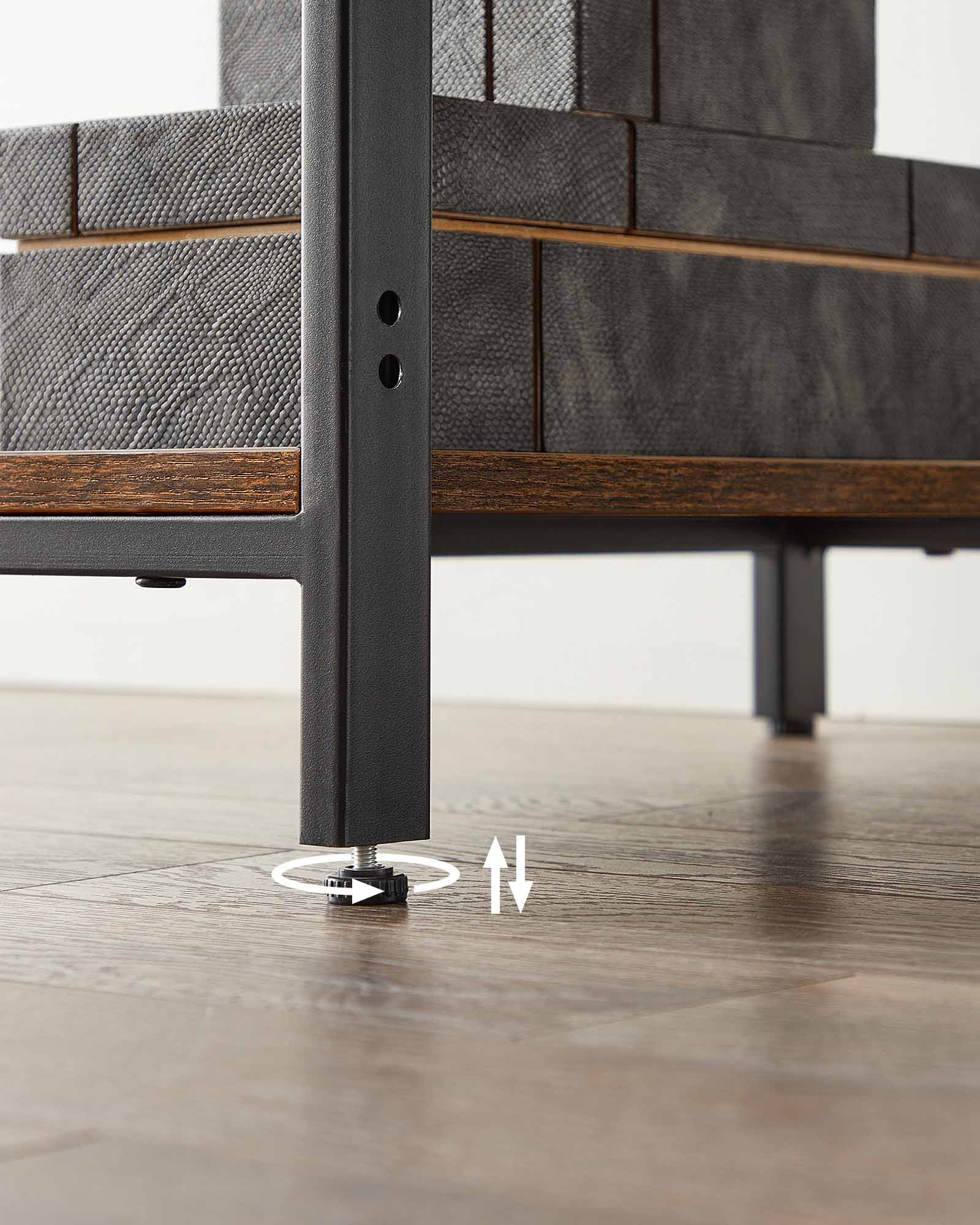 Bureau - Industrial Look - mit 2 Regalen