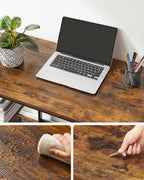 Bureau - Industrial Look - mit 2 Regalen