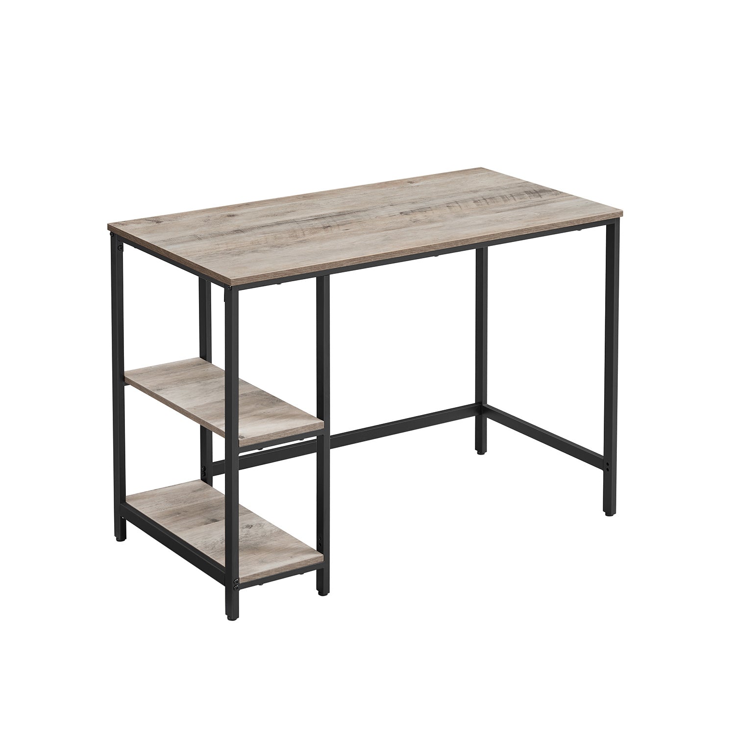 Bureau - Industrial Look - mit 2 Regalen