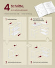 Hoekbureau - 120 x 80 x 76 cm - in hoogte verstelbare plank - esdoornwit - maximaal 50 kg tafelblad draagkracht - maximaal 15 kg per plank