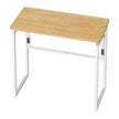 Opklapbaar Bureau - 80 x 40 cm - Afgeronde Hoeken - Ruimtebesparend - Eiken