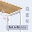 Opklapbaar Bureau - 100 x 50 cm - Afgeronde Hoeken - Ruimtebesparend - Eiken