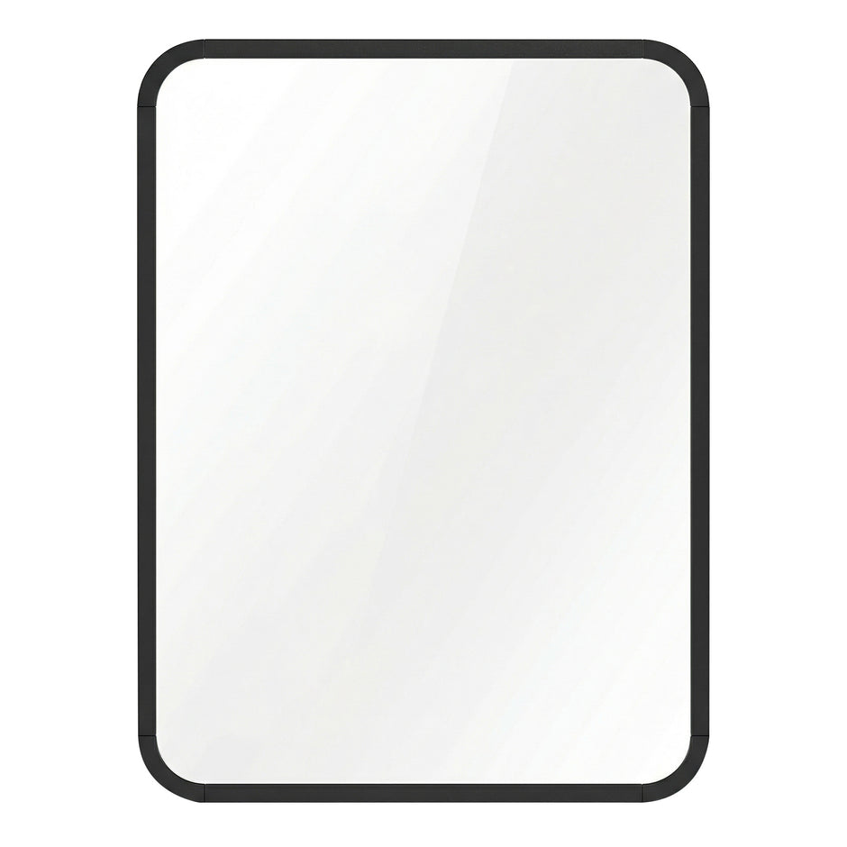 Wandspiegel - Rechthoekig - Aluminium Frame - 40 x 30 cm - Zwart