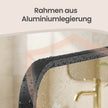 Wandspiegel - Rechthoekig - Aluminium Frame - 40 x 30 cm - Zwart