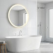 Ronde Badkamerspiegel - Met Ledverlichting - Dimbaar - 61 cm - Wit
