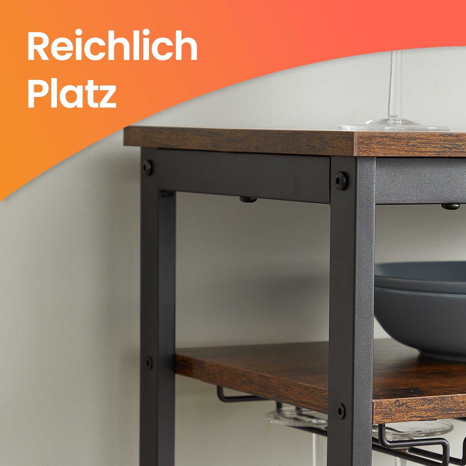 Weinregal - für 20 Flaschen - mit Glashalter - für den Keller