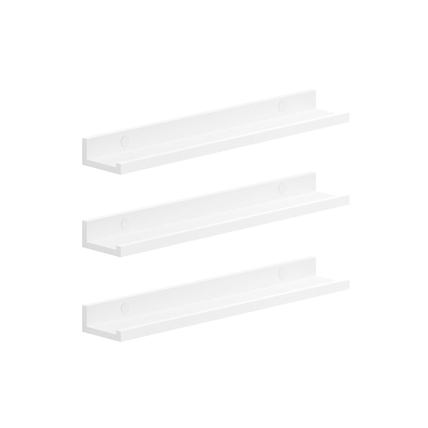 Wandregale - Set von 3 - 60 cm breit - Weiß