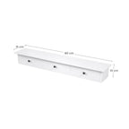 Wandschrank - mit 3 Schubladen - schwimmendes Brett - Weiß