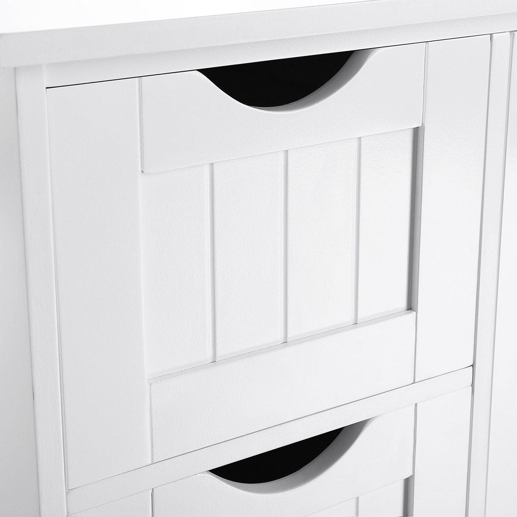 Badezimmerschrank - Kommode - Beepercase - 4 Ladungen - Weiß