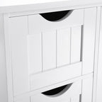 Badezimmerschrank - Kommode - Beepercase - 4 Ladungen - Weiß