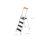 Leiter - Aluminiumleiter - 12 cm breite Schritte - faltbar - Anti -Slip - bis zu 150 kg
