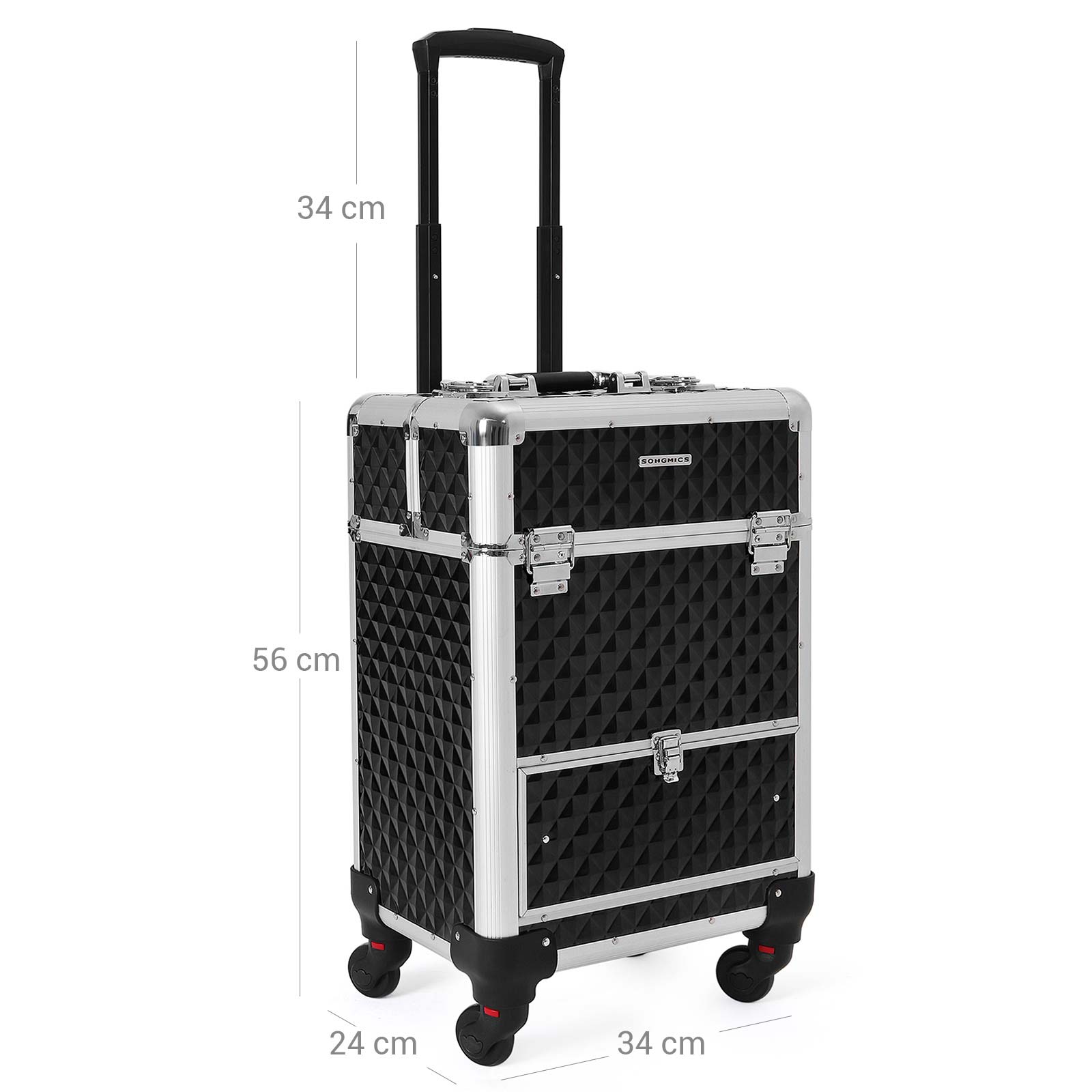 Make-up-Wagen-1 Schubladenschwarz