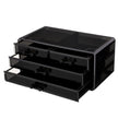 Make-up-Stand-Cosmetic-Speicher-4-Schubladen-Schwarz