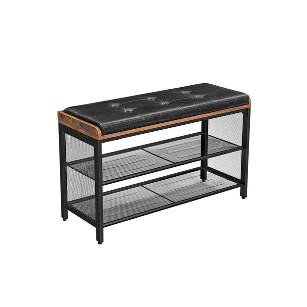 Schuhbank - Futterplatz - 2 GaasBanken - dunkelbraun