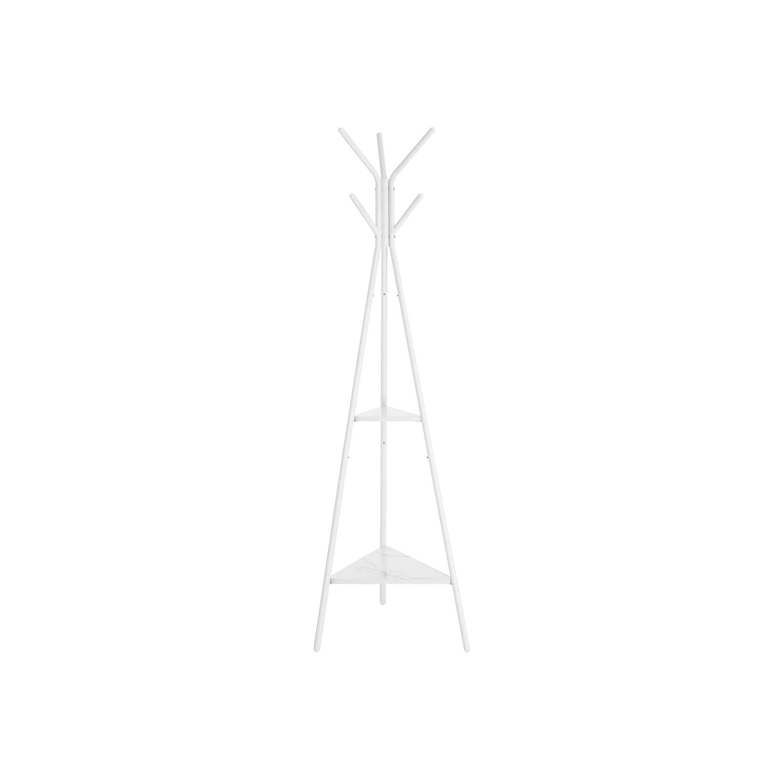 Coat Rack - Baumform - mit 2 Regalen - industrielles Design