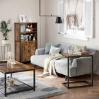 Sideboard - Küchenschrank mit 2 offenen Fächern - Bücherregal - Brown