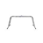 Multifunktionale Leiter - Aluminium - mit 2 Metallplatten - faltbar - 150 kg - Silber