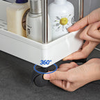 Küchenwagen - 4 Level - auf Rädern - 40 x 13 x 86 cm - Weiß