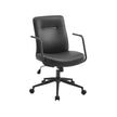 Office Stuhl - mit Backaus und gebogener Sitz - Tinte -Black