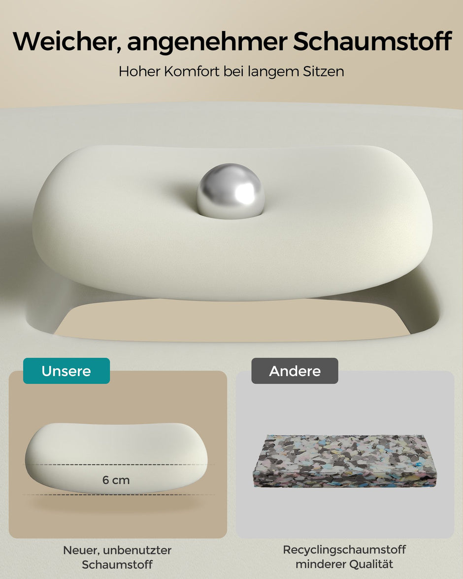 Office Stuhl - mit Backaus und gebogener Sitz - Tinte -Black