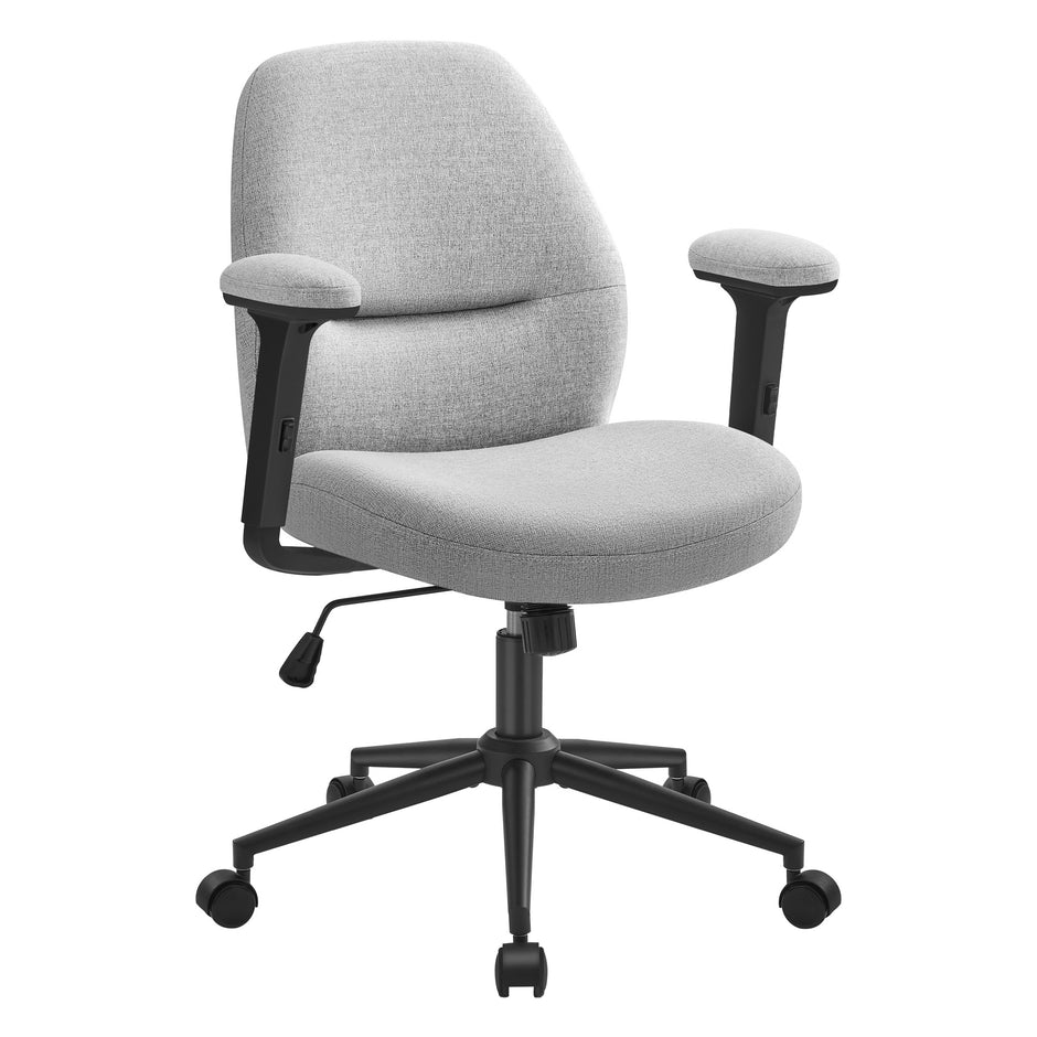 Bürostuhl mit verstellbaren Armlehnen Taube grau