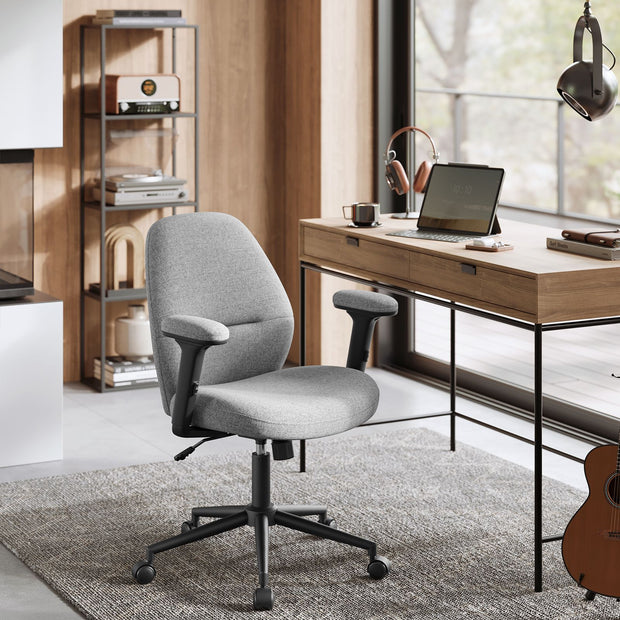 Bürostuhl mit verstellbaren Armlehnen Taube grau