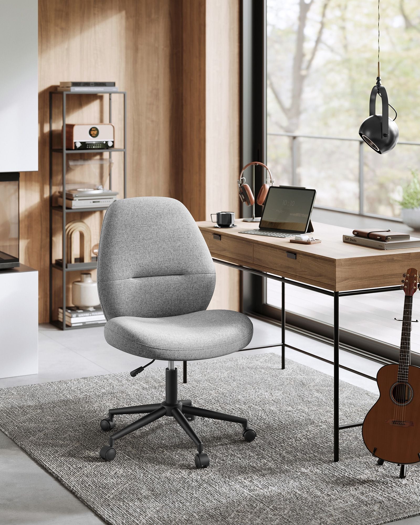 Bürostuhl mit Sitz- und Chassis -Taubengrau