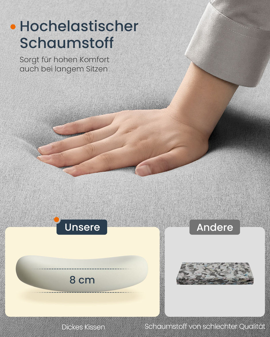 Bürostuhl mit Sitz- und Chassis -Taubengrau