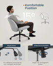 Bürostuhl mit breiter Sitz und paubengrauem Chassis