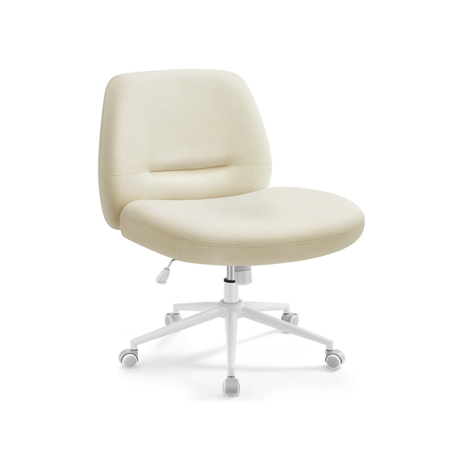 Bürostuhl mit breiter Sitz und paubengrauem Chassis