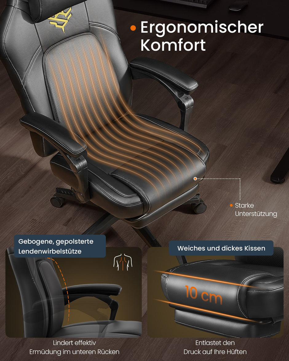Höhe -Anpassbare Spielstuhl mit Fußstütze und Tintenschwarzkissen