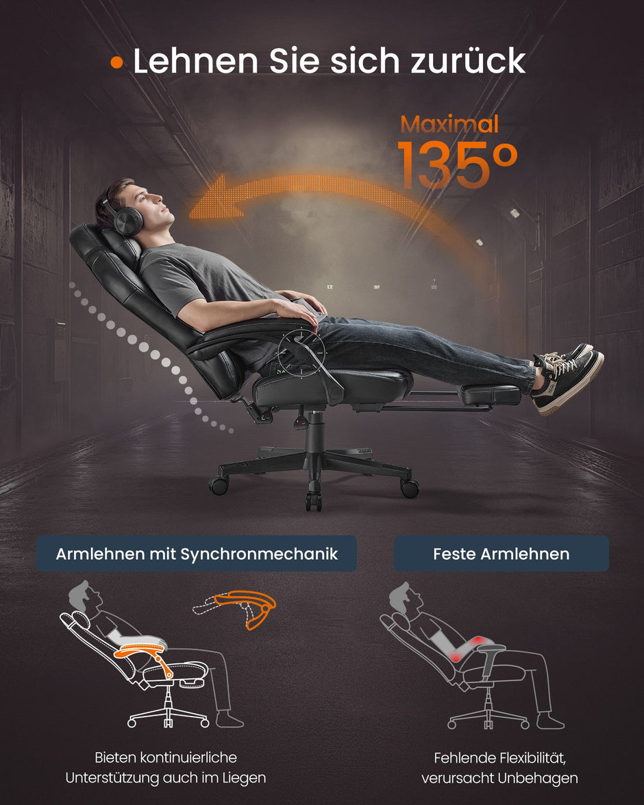 Höhe -Anpassbare Spielstuhl mit Fußstütze und Tintenschwarzkissen