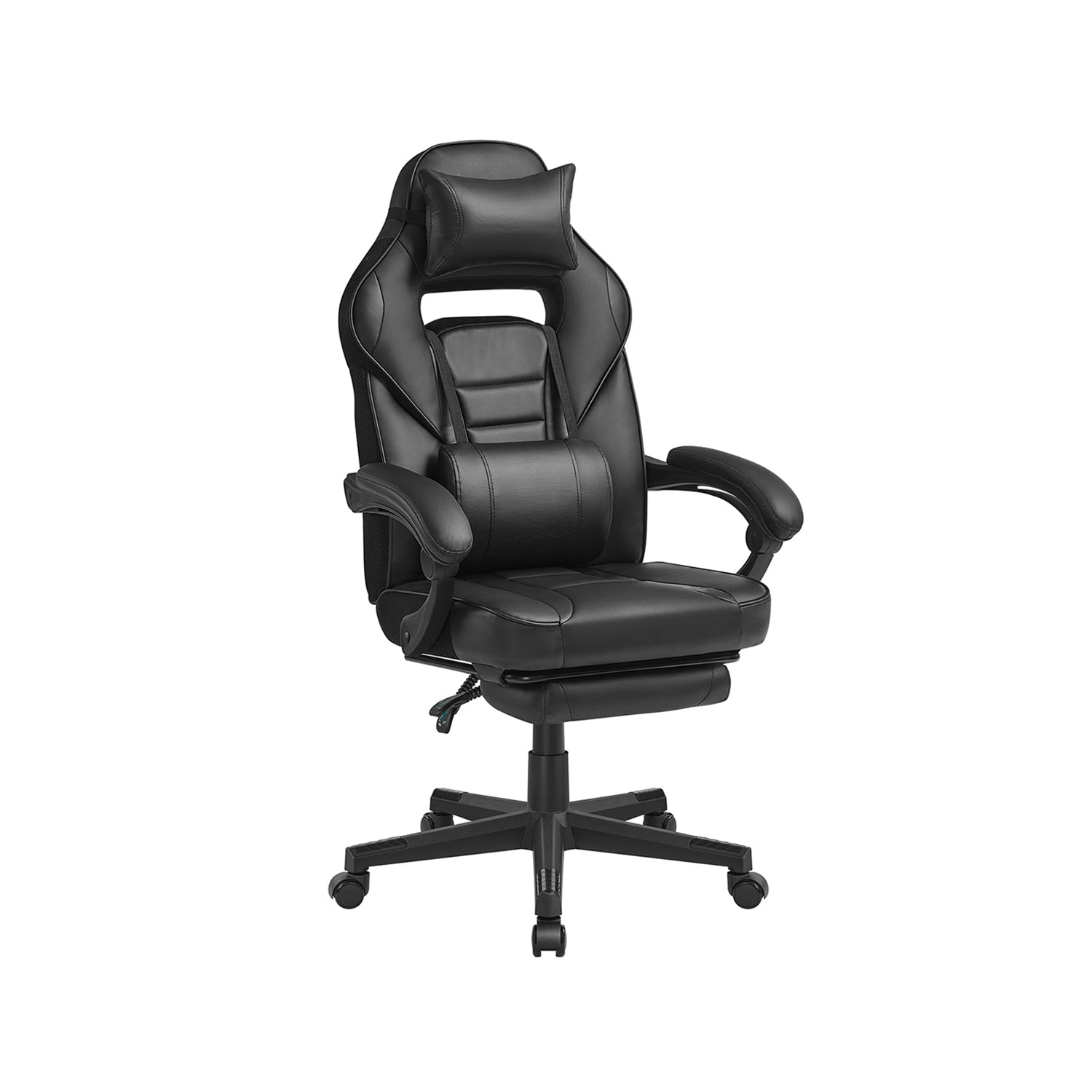 Spielstuhl - Gaming Office Chair mit Fußstütze - Schwarz/Rot