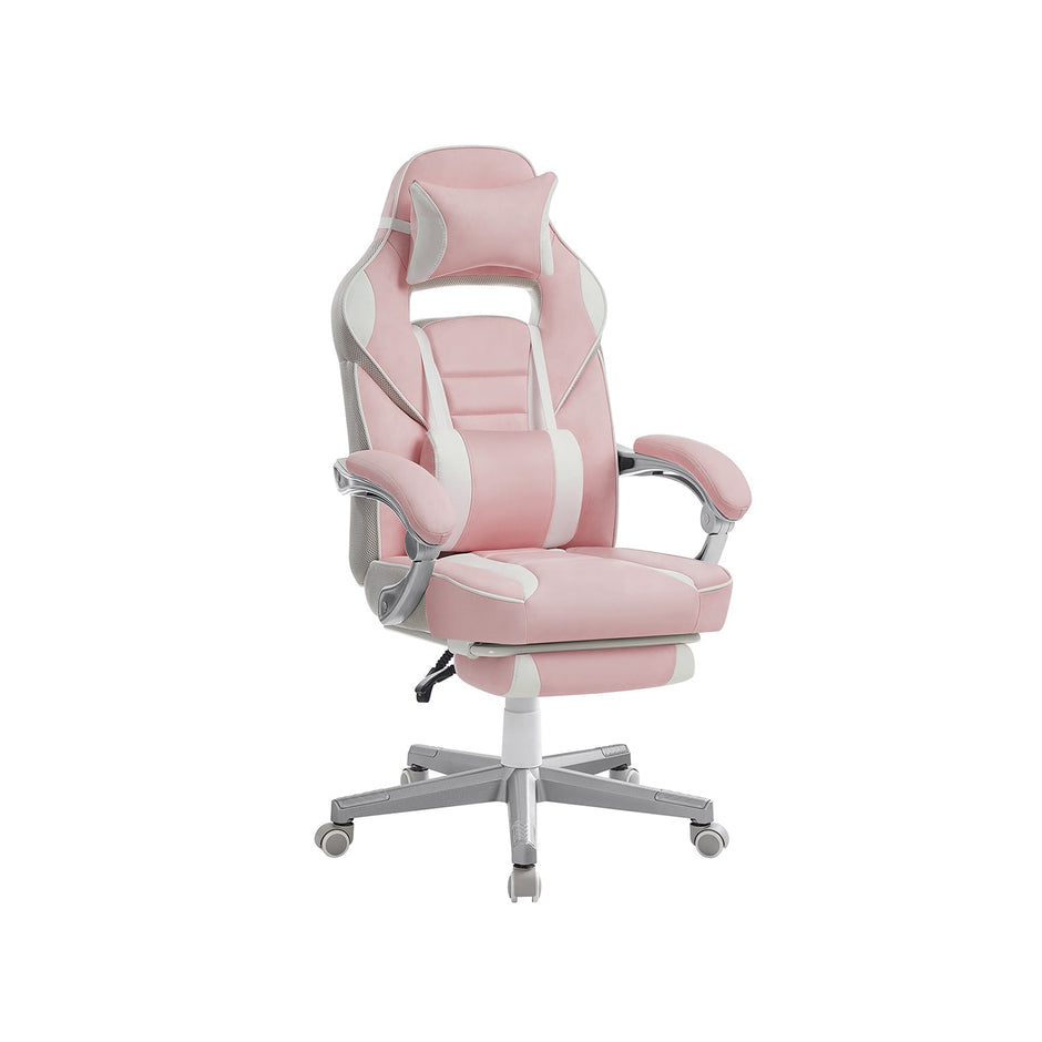 Spielstuhl - Gaming Office Chair mit Fußstütze - Schwarz/Rot