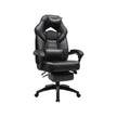 Gaming Chair - Game Chair - Bürostuhl - mit Fußstütze und Kopfstütze - Schwarz