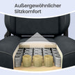 Gamingstoel - Met Voetsteun en 4D-Armleuningen - Tot 200 kg - Antracietgrijs - 72 x 72 x (125-135) cm
