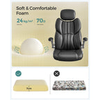 Office Chair - Ergonomisch - Spielstuhl - Rotatable - Schwarz