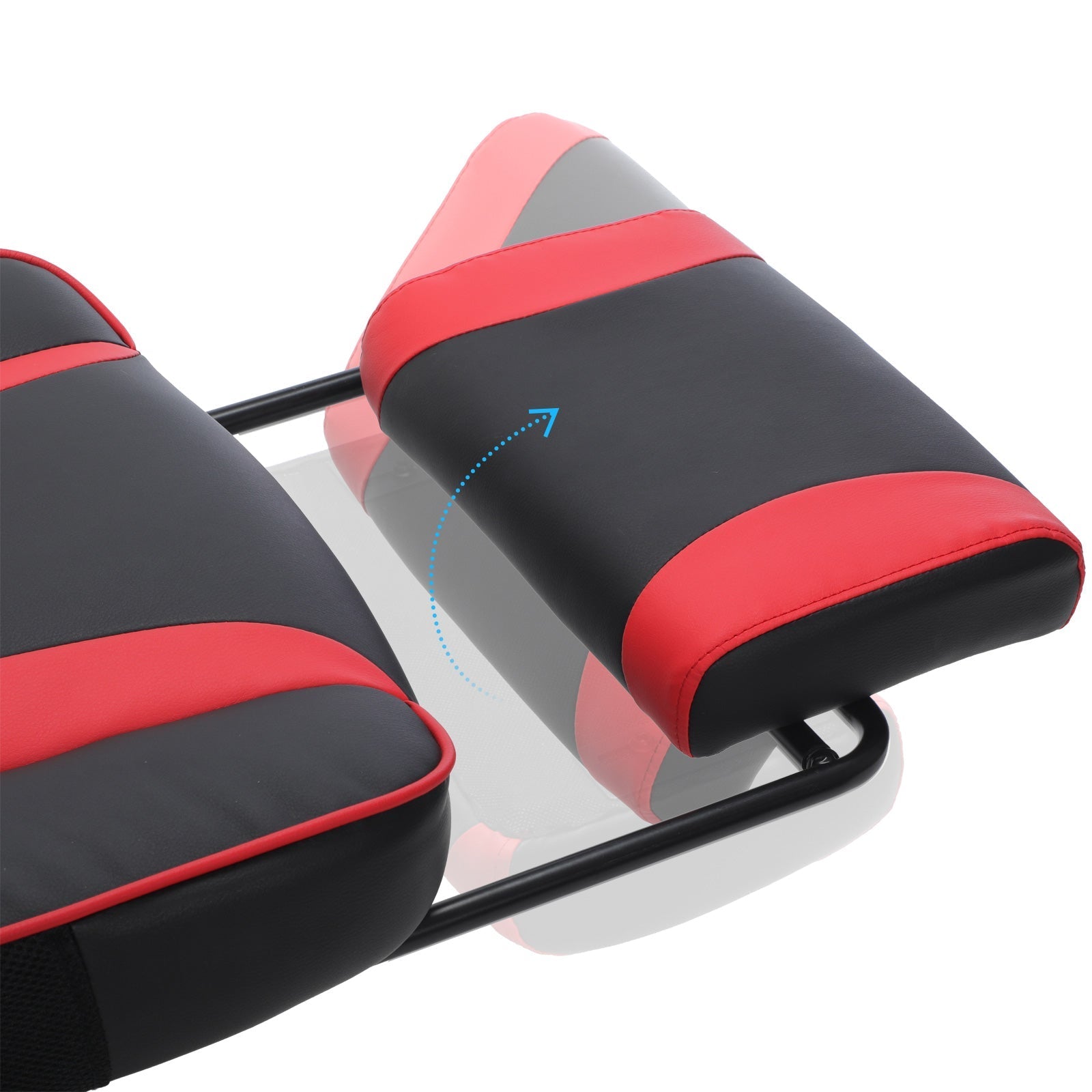 Spielstuhl - Gaming Office Chair mit Fußstütze - Schwarz/Rot