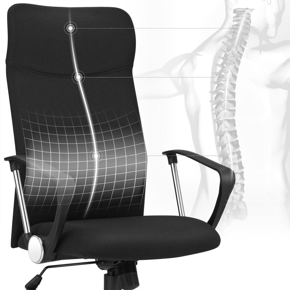 Office Chair - Ergonomischer Amtstuhl - Computerstuhl - Schwarz