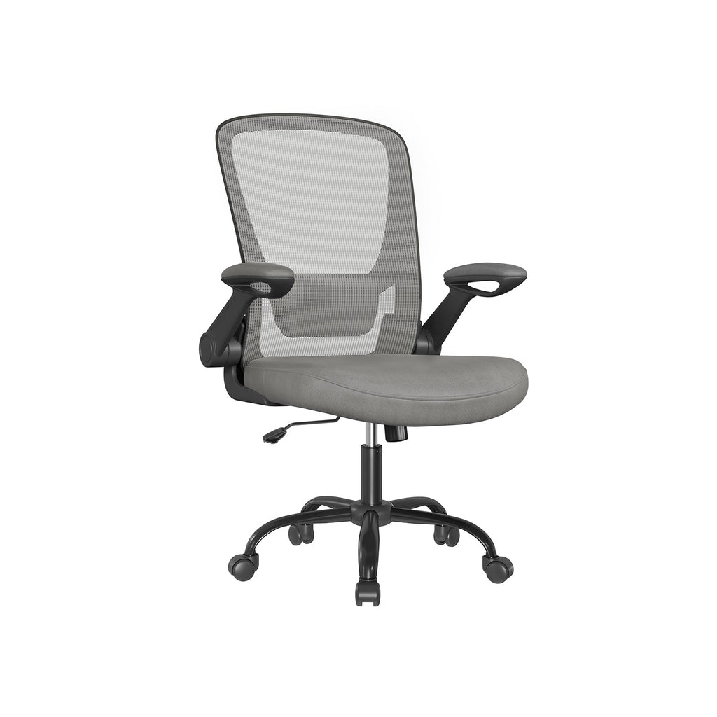 Office Chair - Ergonomisch - mit faltbaren Armlehnen - Nebelblau