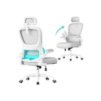 Office Chair - Ergonomisch - Mesh Fabric - faltbare Armlehnen