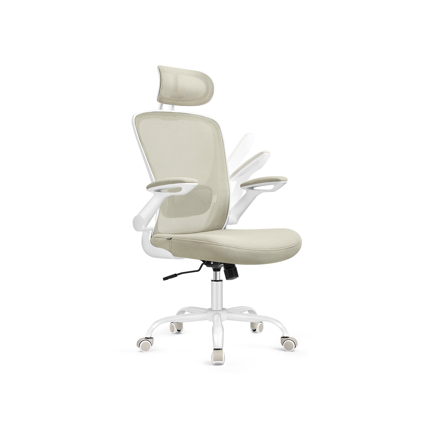 Office Chair - Ergonomisch - mit Mesh - Cappuccino Beige